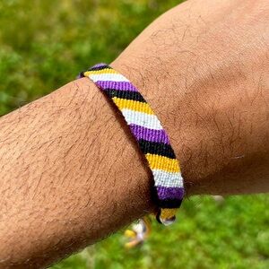 Handmade non binary thread bracelet